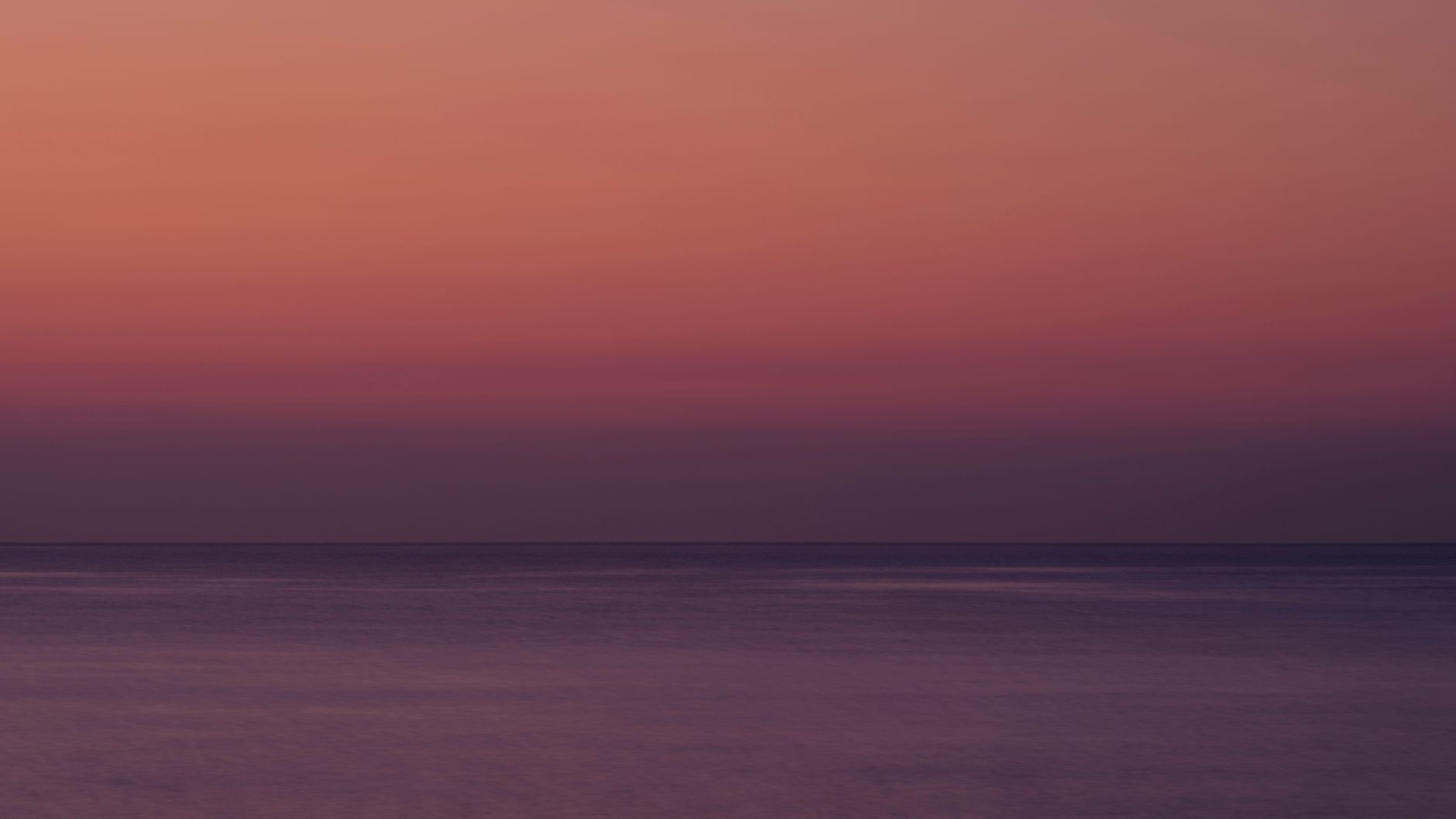 Calm sea at dusk